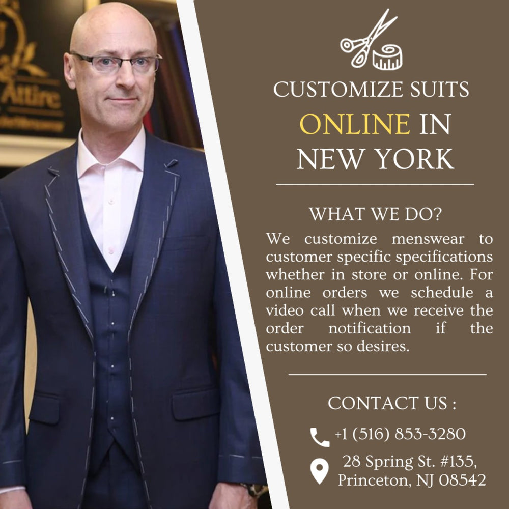 Custom Suits Online in NYC Elevate Your Style