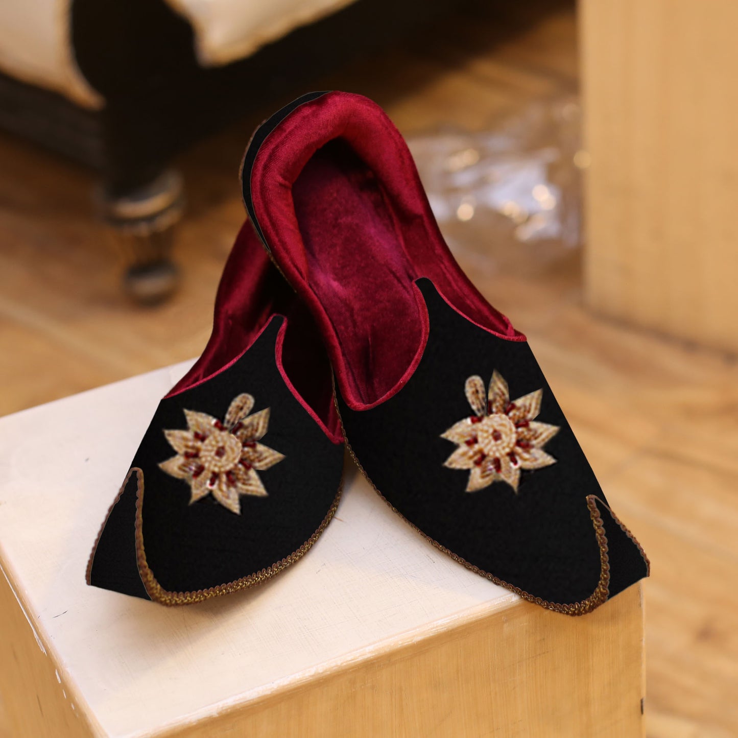 Black Groom Embellished Khussa