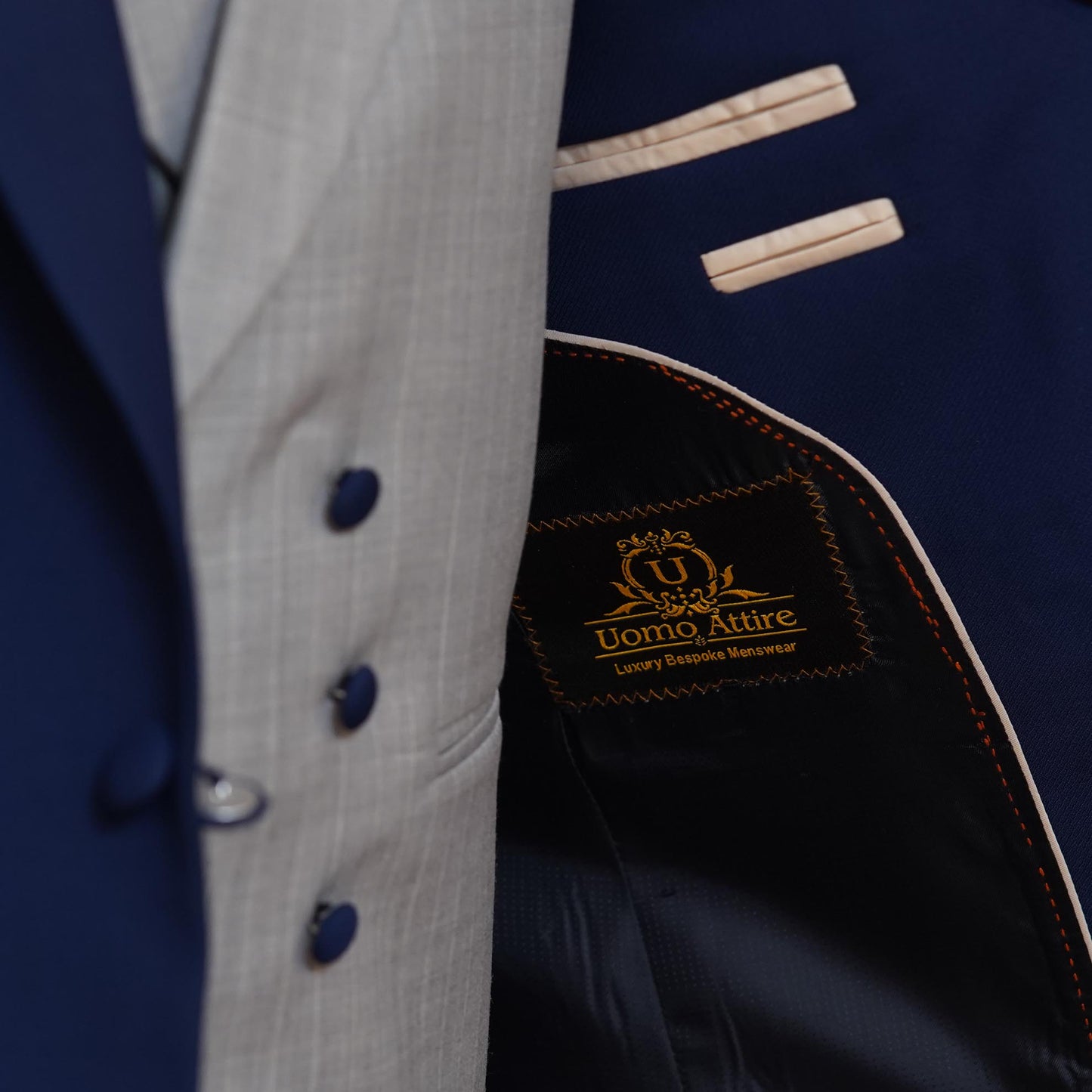 Premium Quality Mens Luxury Blue Bespoke 3 Piece Suit | Blue Suits for Men