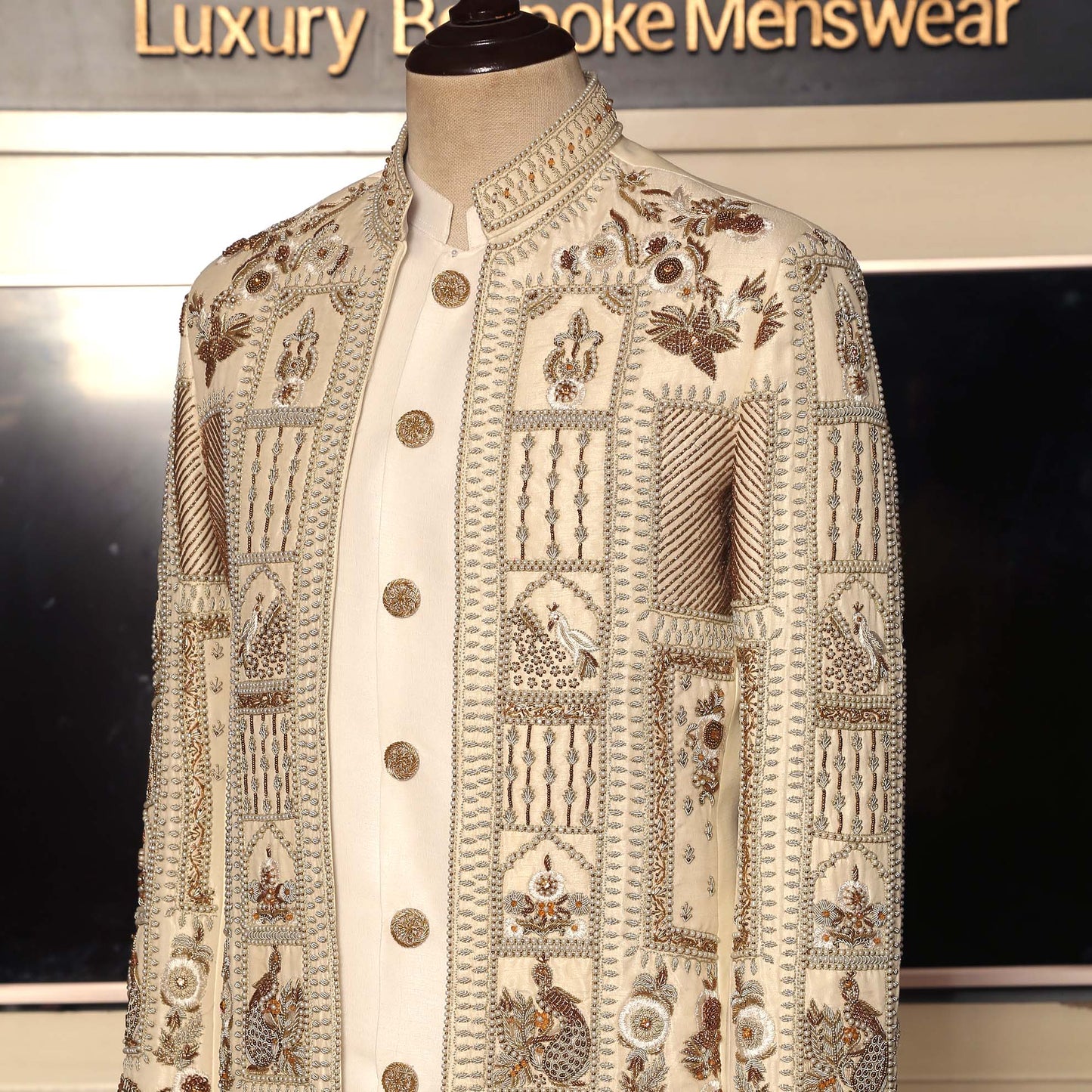 Designer Hand Embellished Luxury Prince Coat  Prince Coat in USA and UK Online