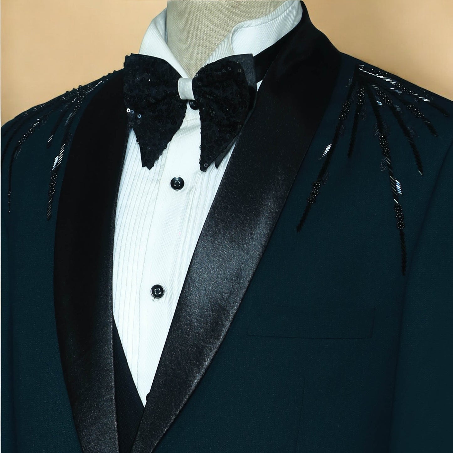 Custom-Tailored Emerald Green Tuxedo for Men
