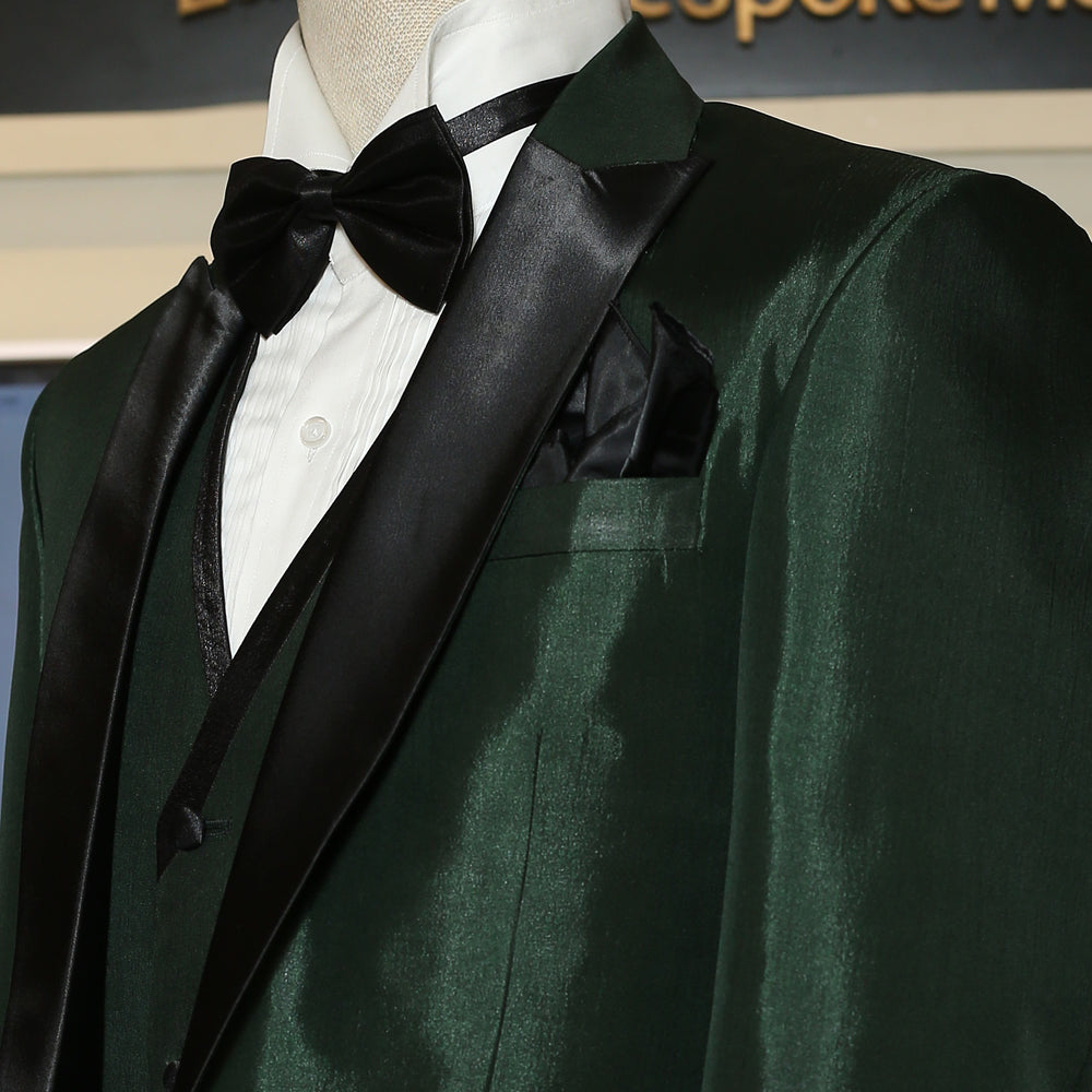 
                  
                    Forest Green Tuxedo Suit with Black Shawl Collar | Green Tuxedo Suit
                  
                