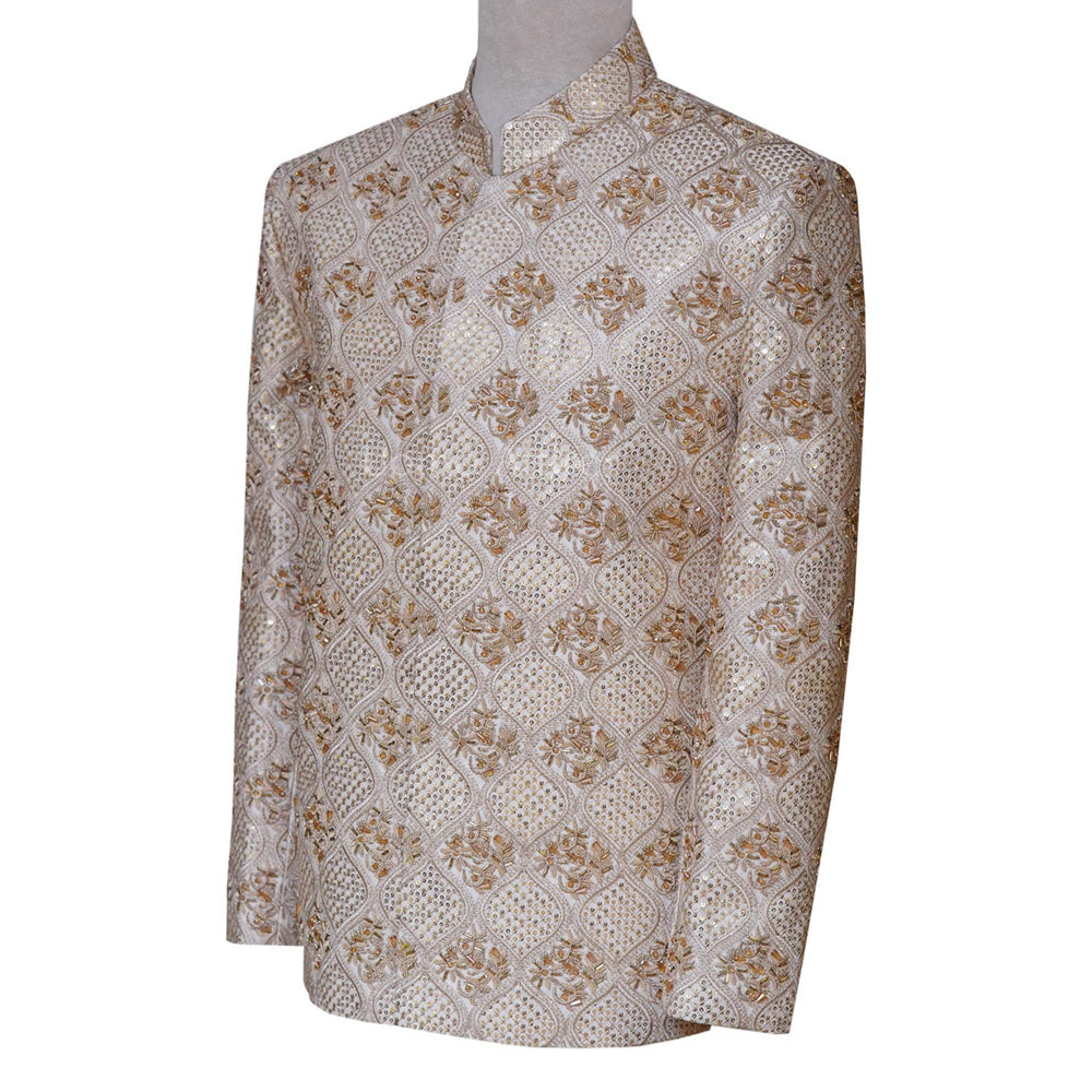 
                  
                    Fully embellished and embroidered golden prince coat 2
                  
                
