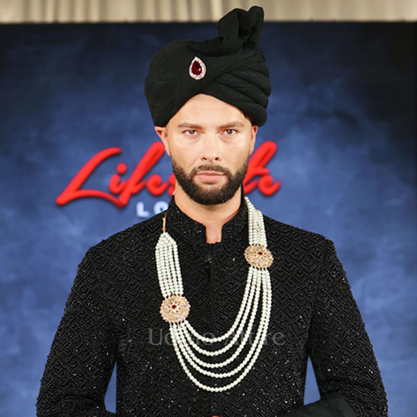 Black Short Sherwani for Groom | Black Sherwani for Groom