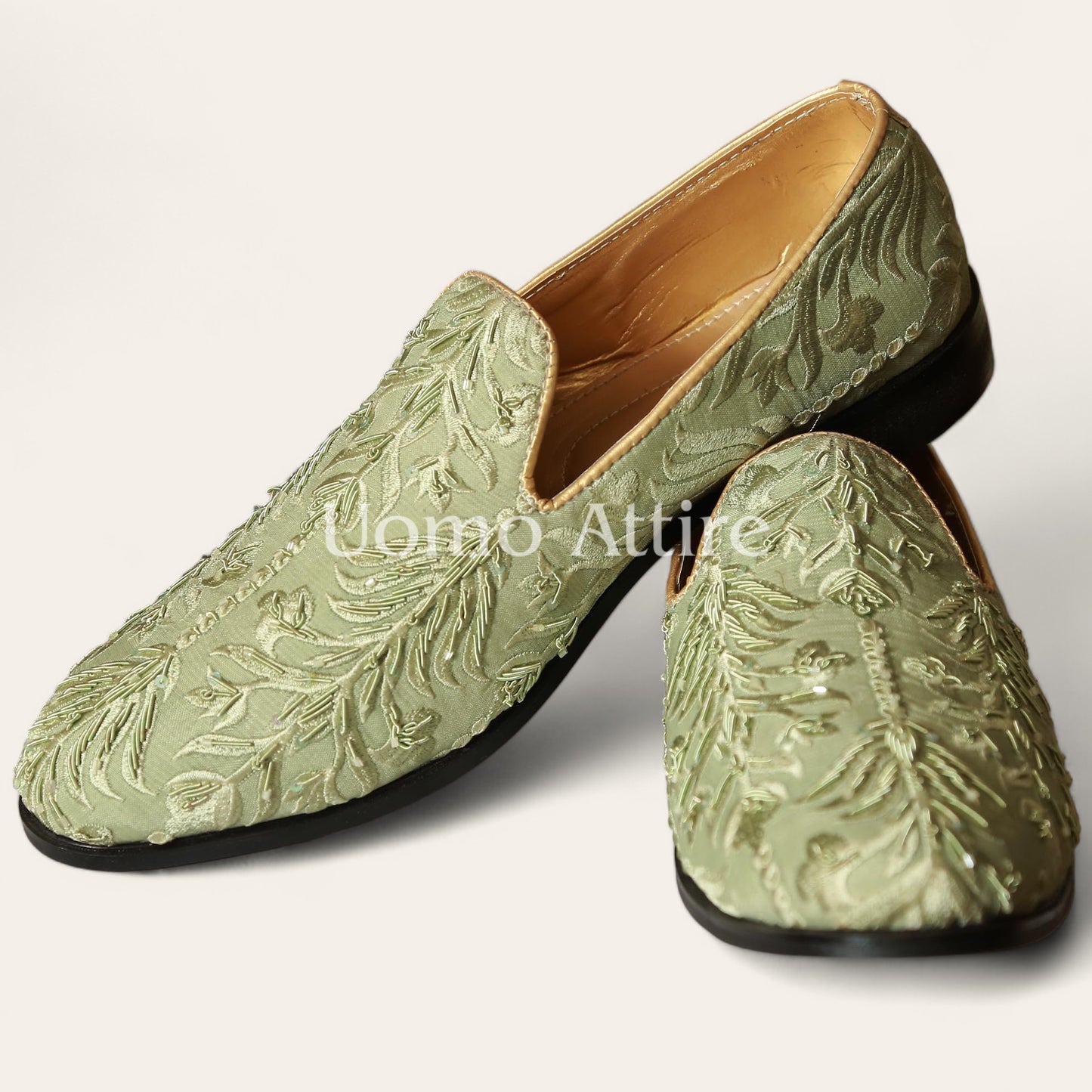 Light Green Shoes for Groom Marriage and Wedding