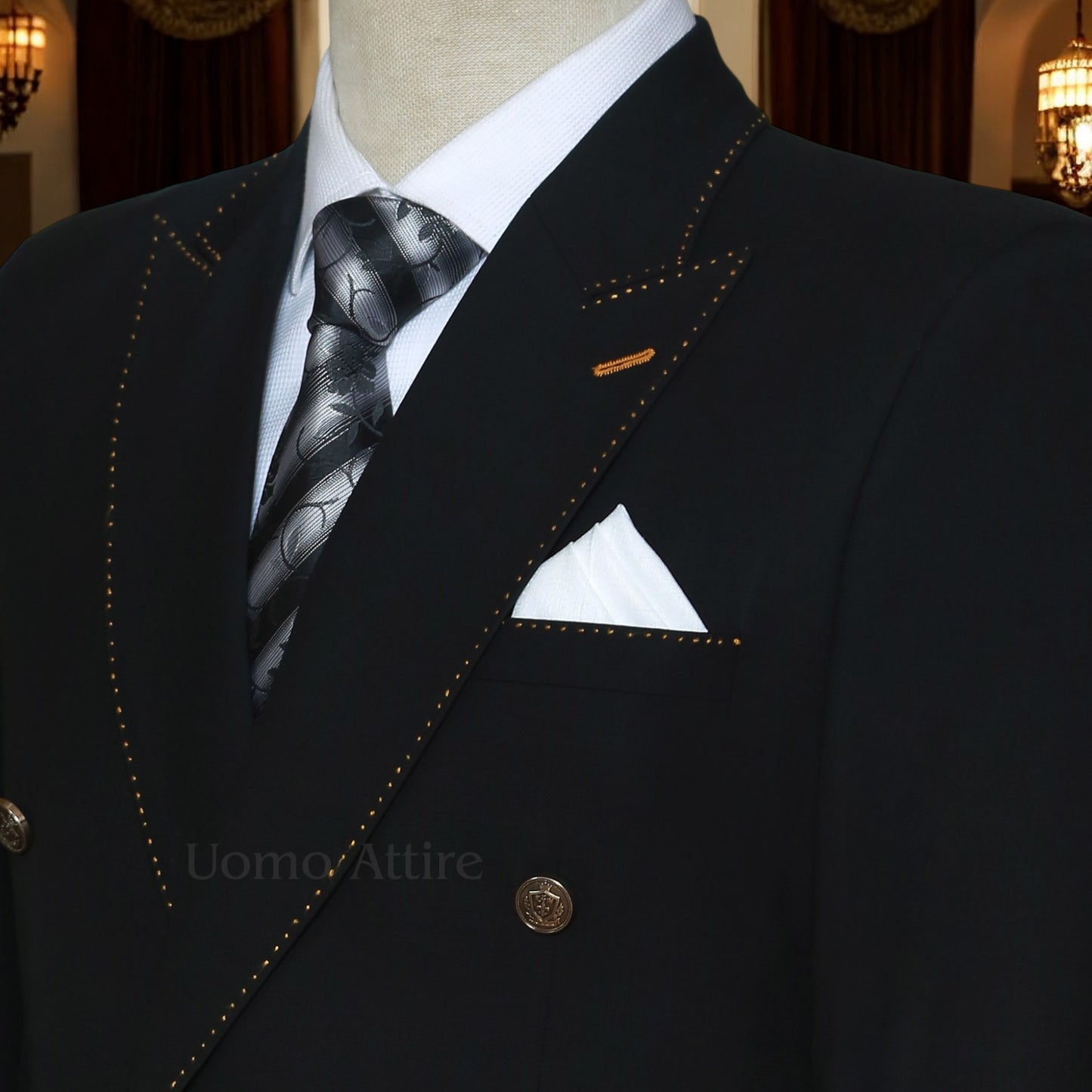 Luxury Black 2 piece Suit-Slim Fit