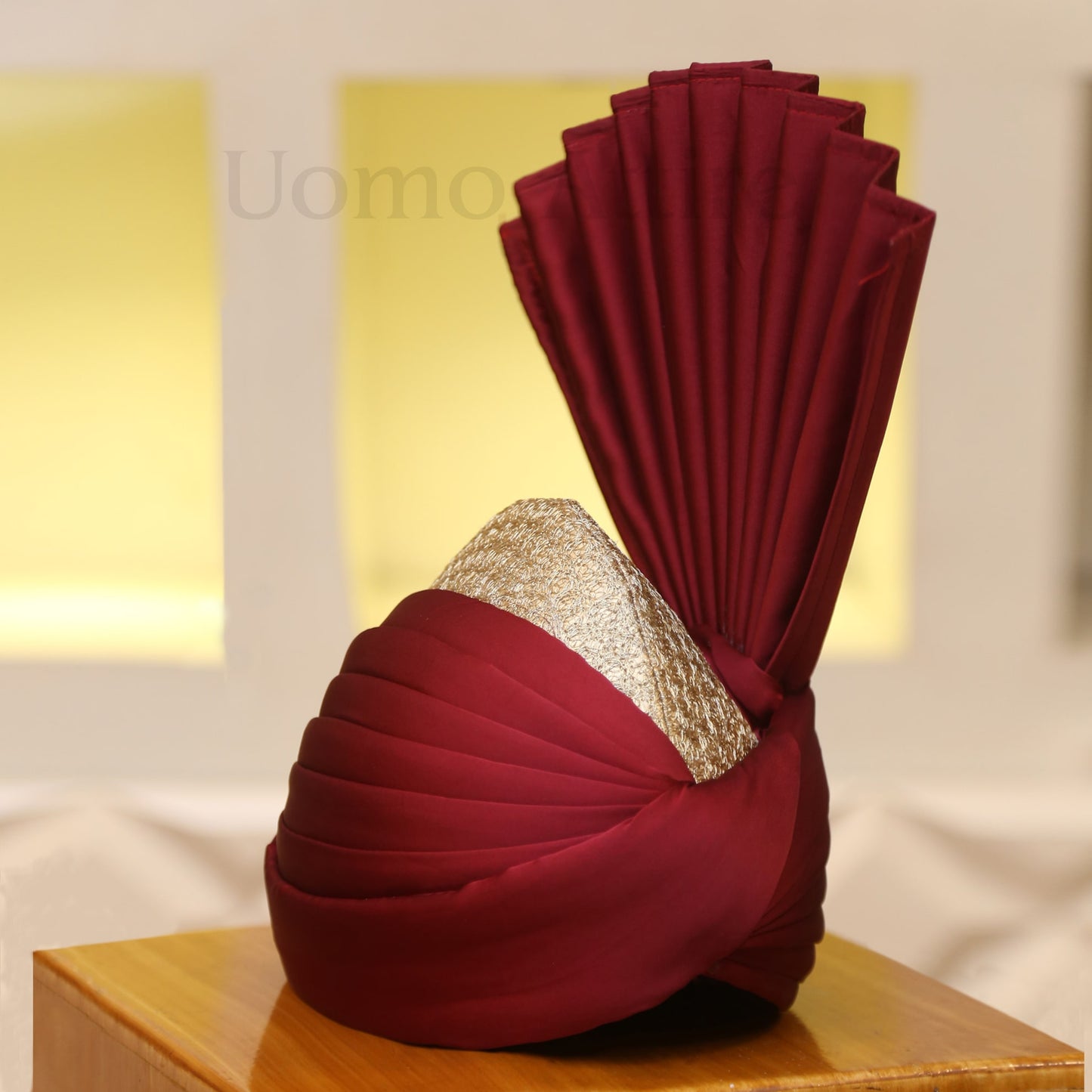 Maroon Turban for Groom