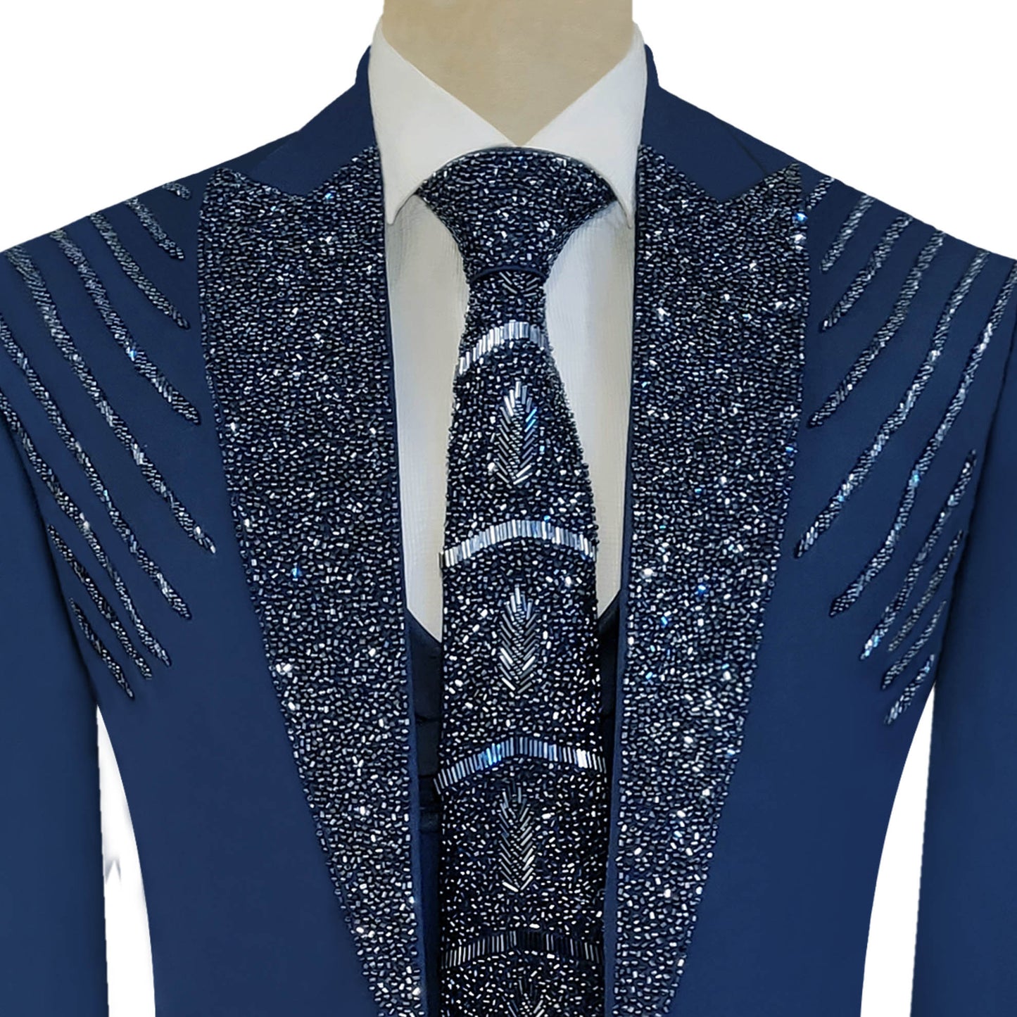 Mens Designer Blue Wedding Tuxedo for Groom - Buy Online Groom Suits for Men