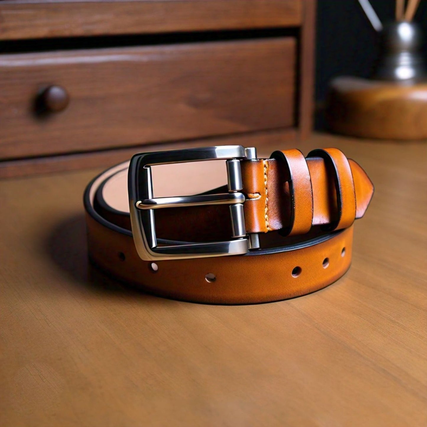 Brown Leather Belt