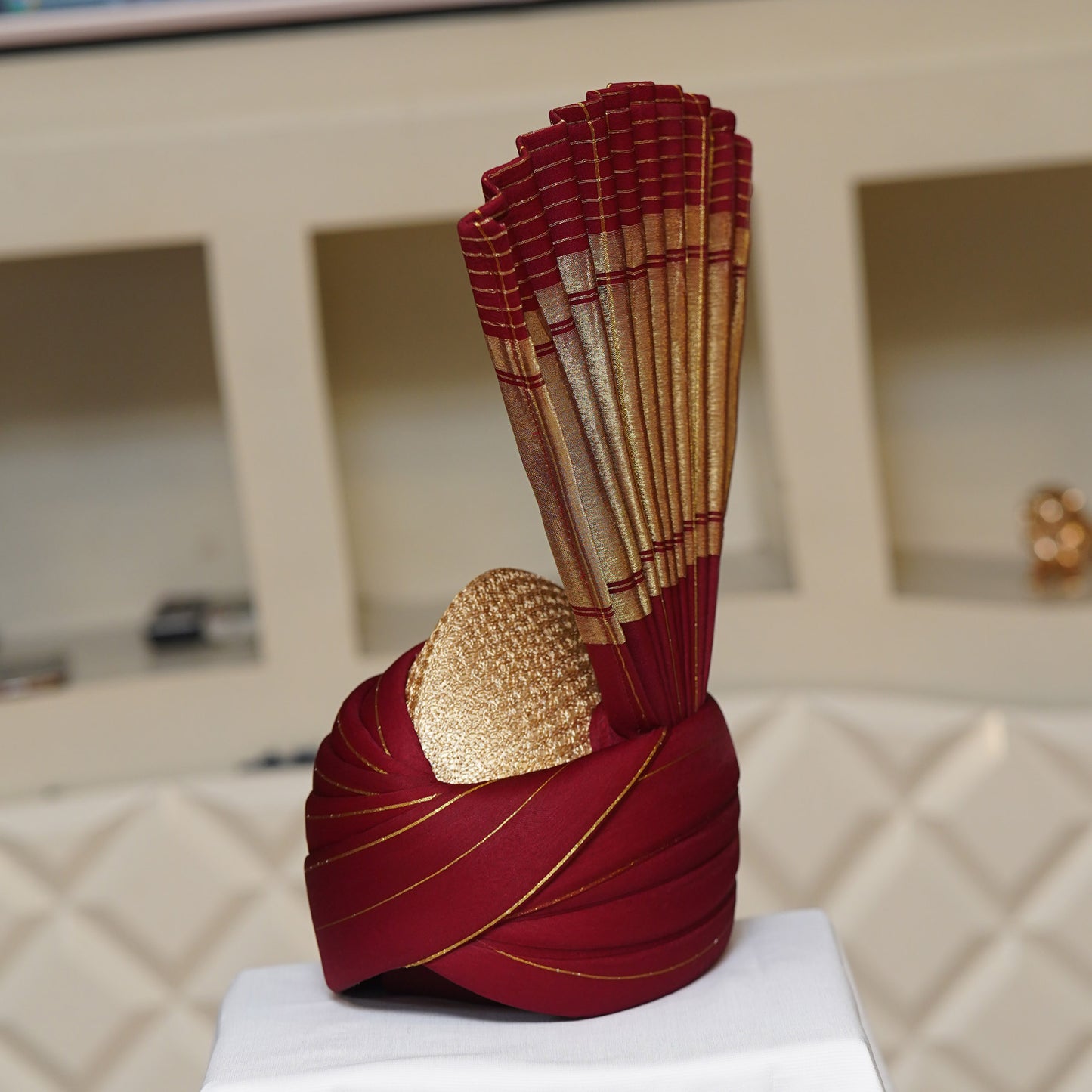 Red & Antique Gold Aitchison Kulla