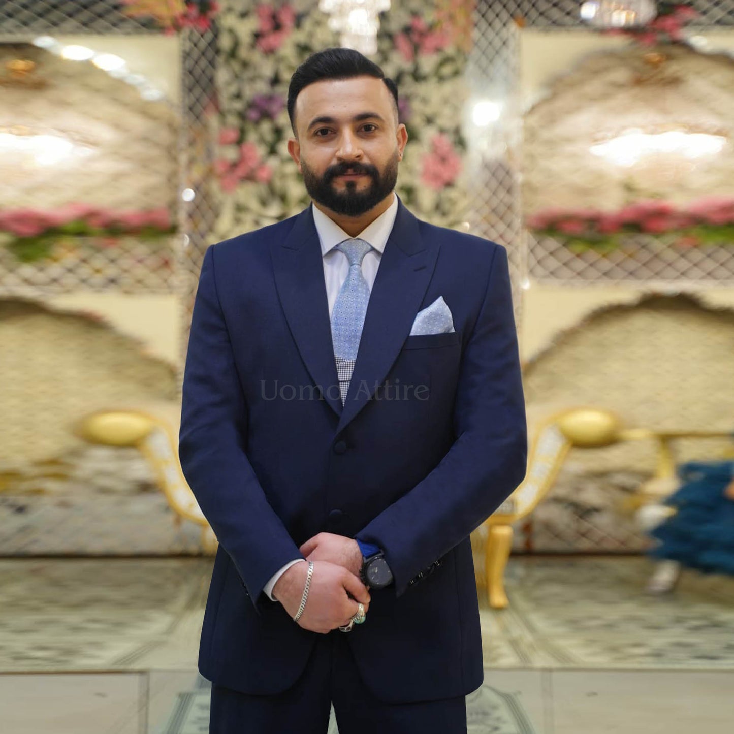 Exquisite Luxury Italian Wool 3-Piece Suit For Men's