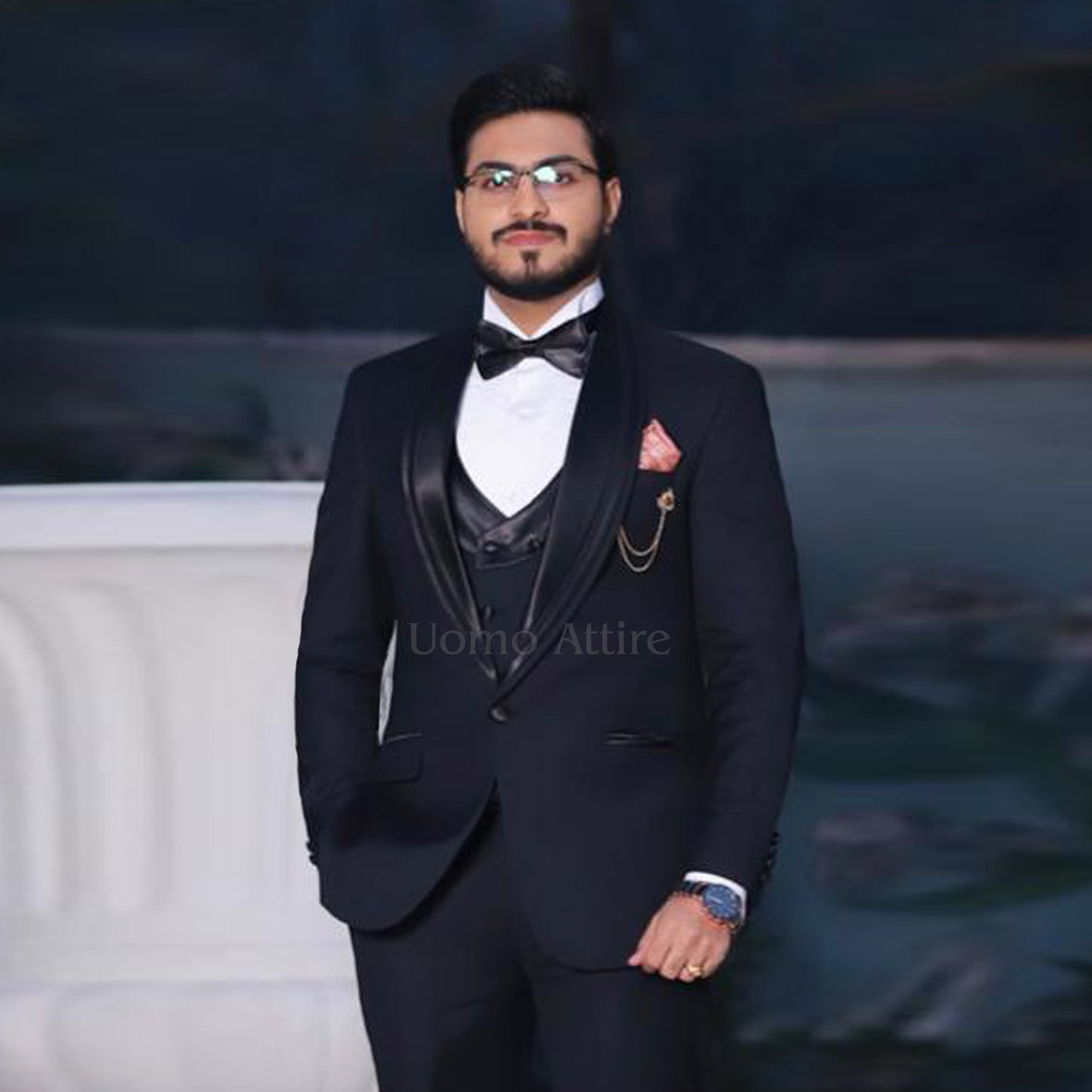 Exquisite Italian-Crafted Tuxedo for Formal Occasions