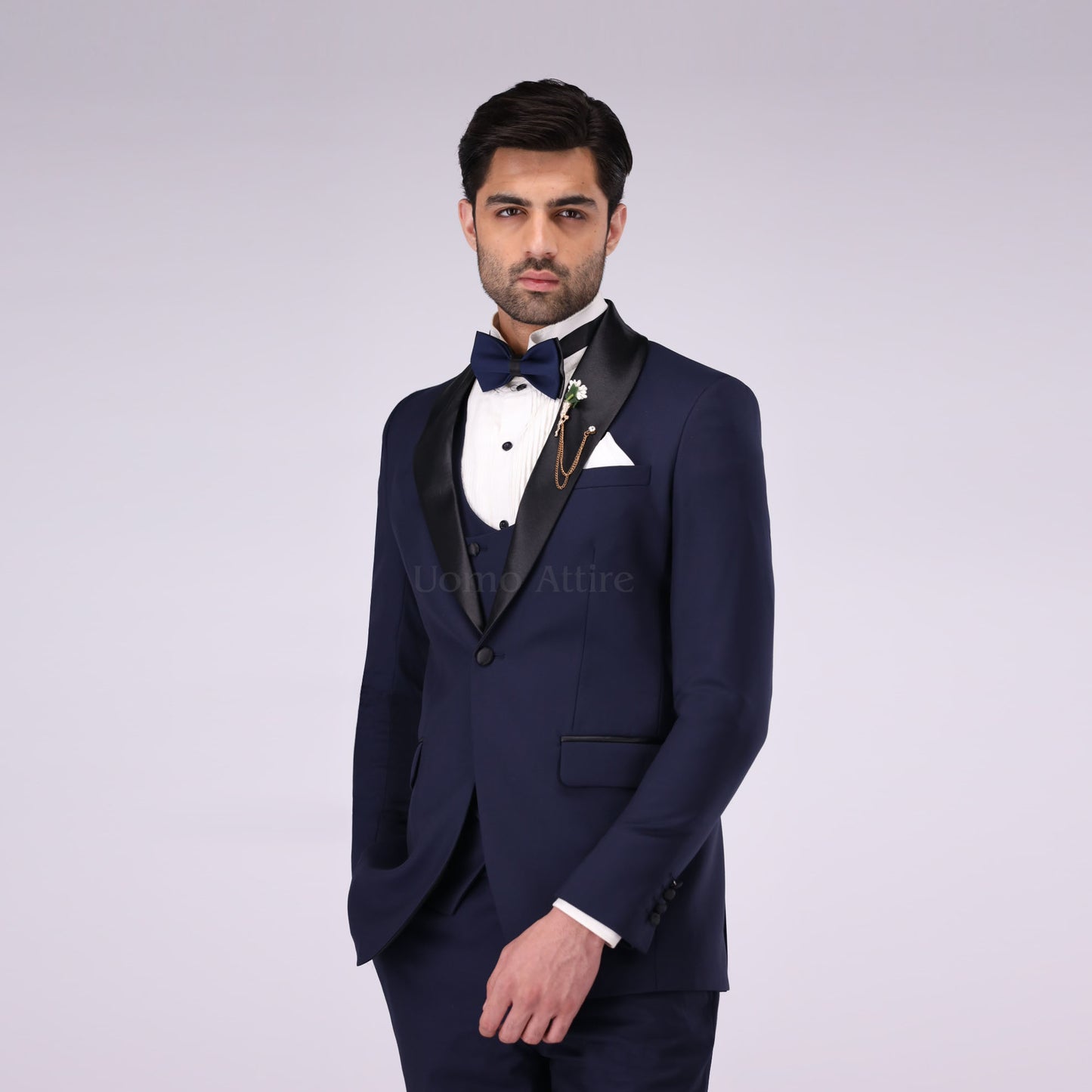 Exquisite Navy Blue Tuxedo The Pinnacle of Formal Elegance
