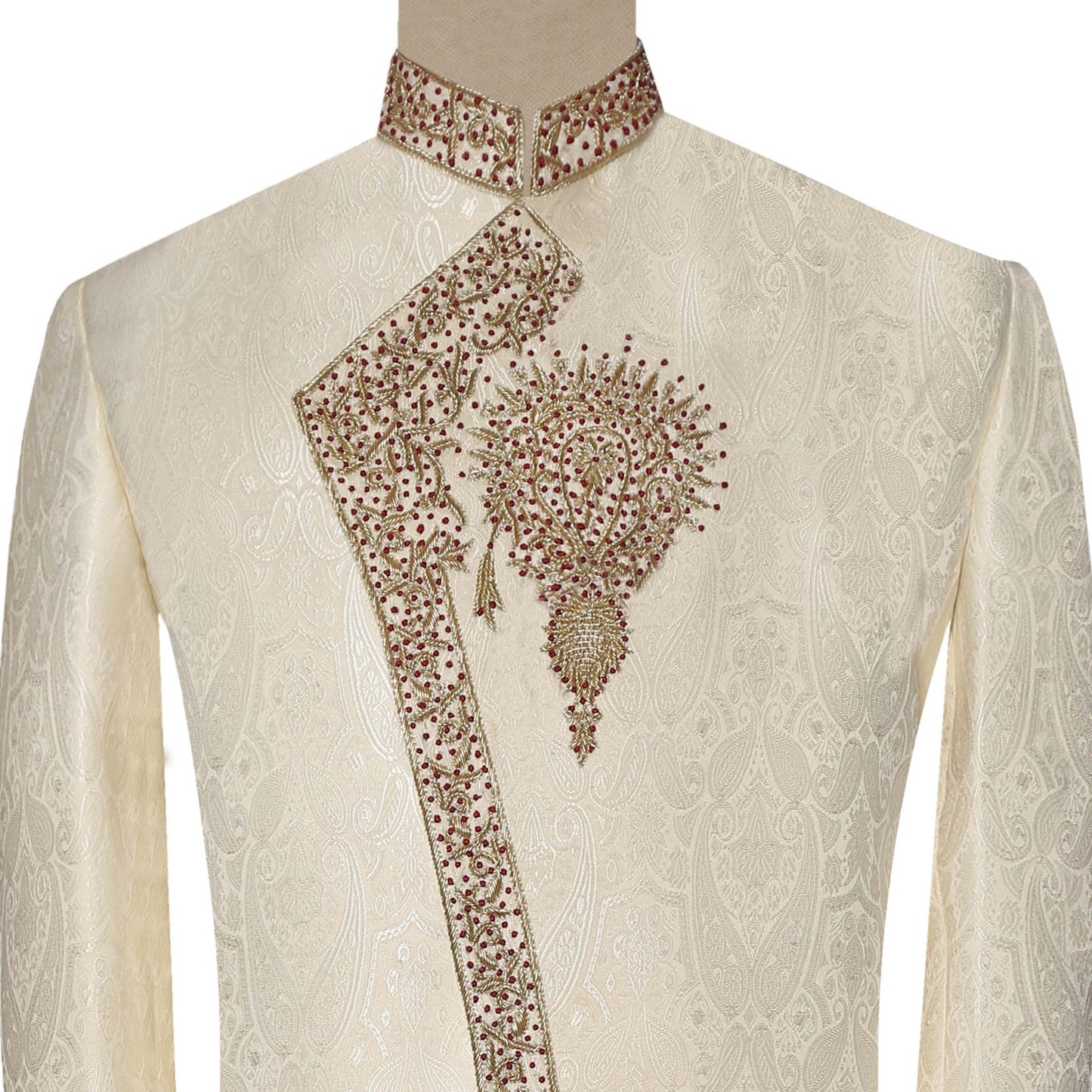 Wedding Off-White Sherwani