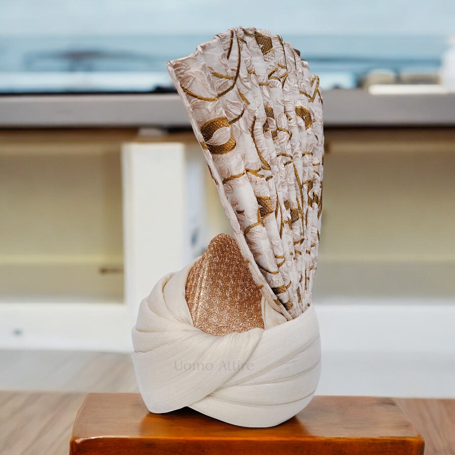 White turban for groom