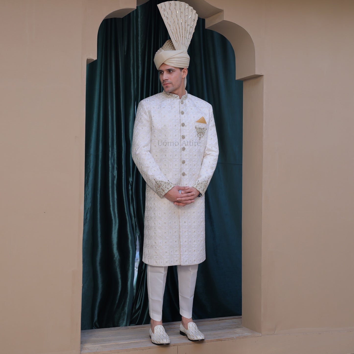 luxury-off-white-sherwani