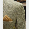 Pistachio Green Fully Embroidered Prince Coat for Men with Shawl