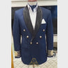 Woolen fabric mens blue tuxedo 2 piece suit, suits, tuxedo suit, blue tuxedo suit 2