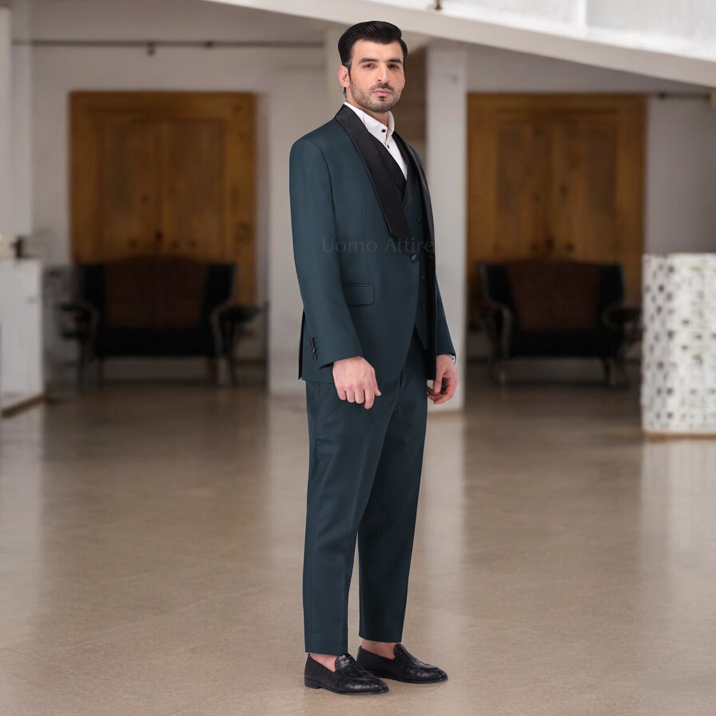 Luxury Italian Slim-Fit Tuxedo Suit For Mens