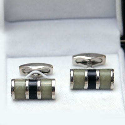 Carbon Fiber and Stainless Steel Barrel Cufflinks, cufflinks for men