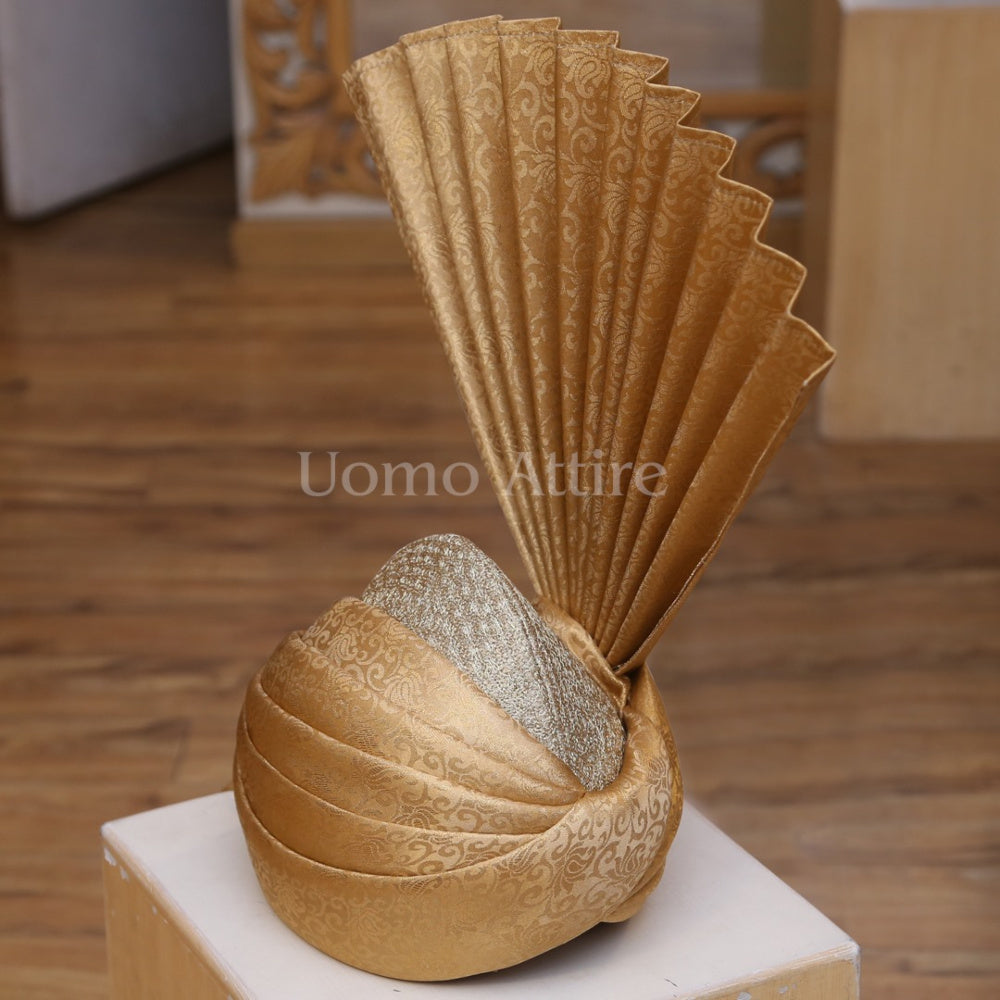 Self Printed Jamawar Turban, Jamawar turban for men