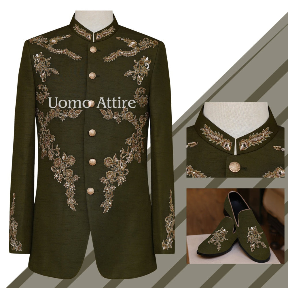 Embellished prince coat with unique design