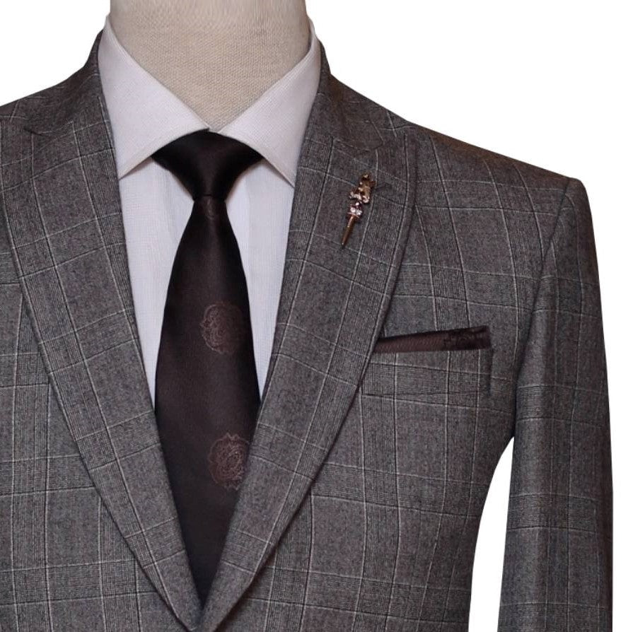 Bespoke Italian pure woolen fabric 2 piece suit