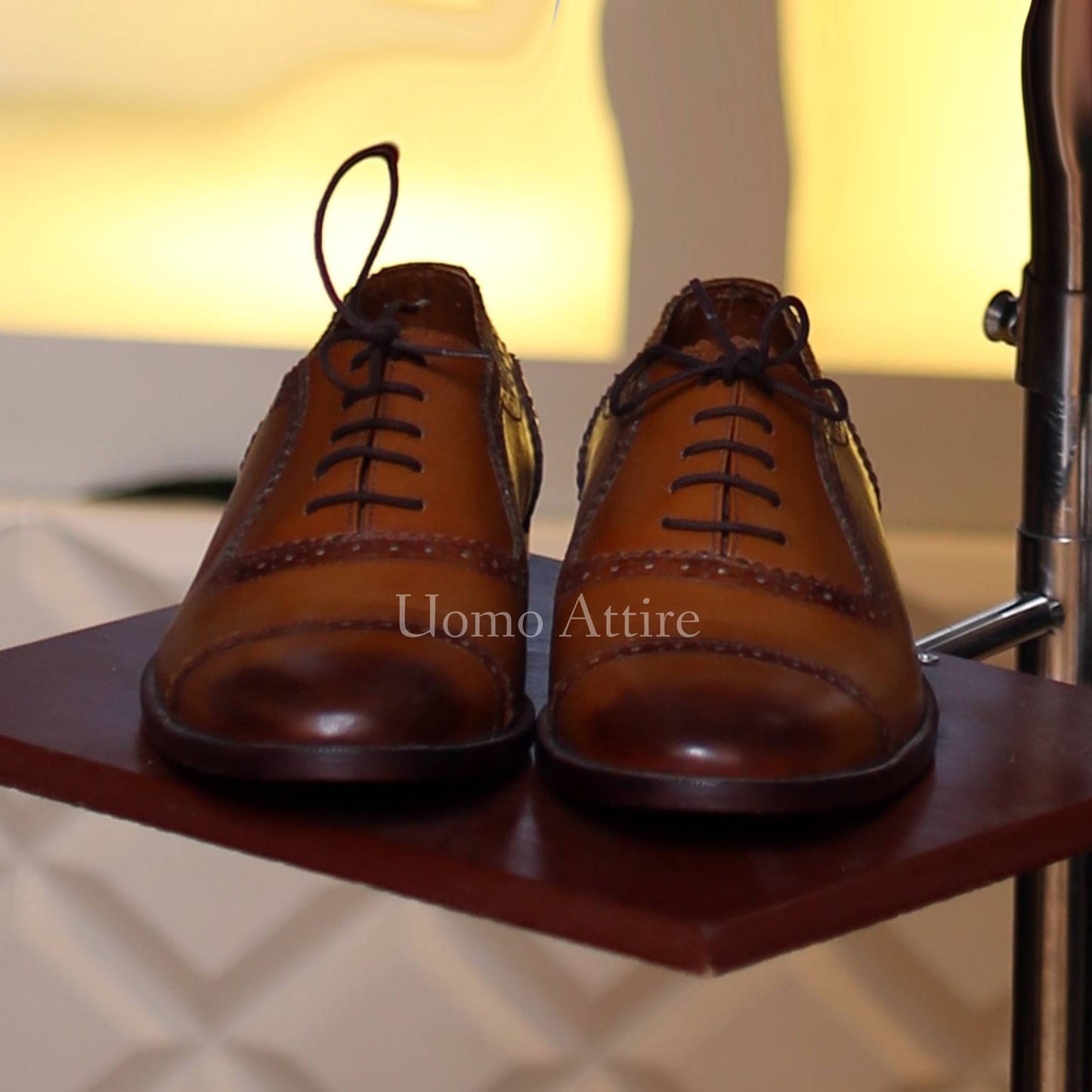 Bespoke Italian pure woolen fabric 2 piece suit shoes
