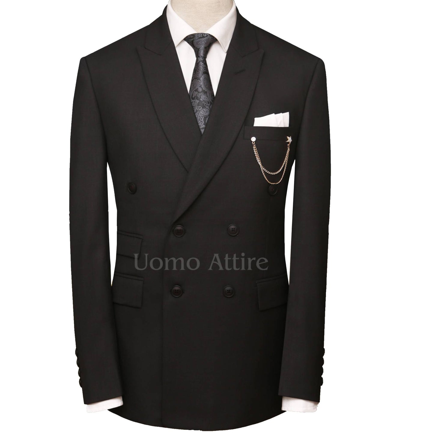 Charcoal grey double breasted 2 piece suitCharcoal grey double breasted 2 piece suit, double breasted suit