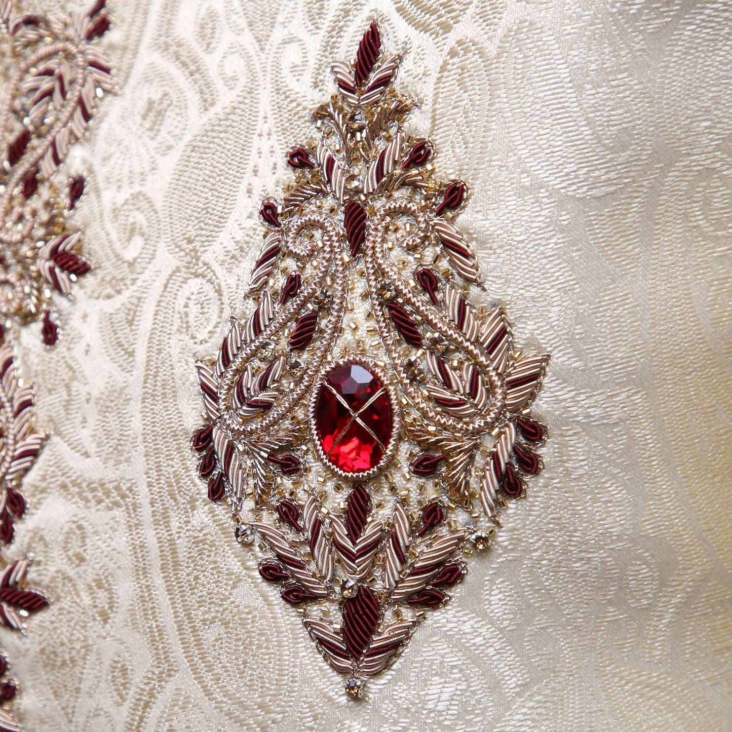 Customized designer Waistcoat for groom, waistcoat for groom with micro embellished motif