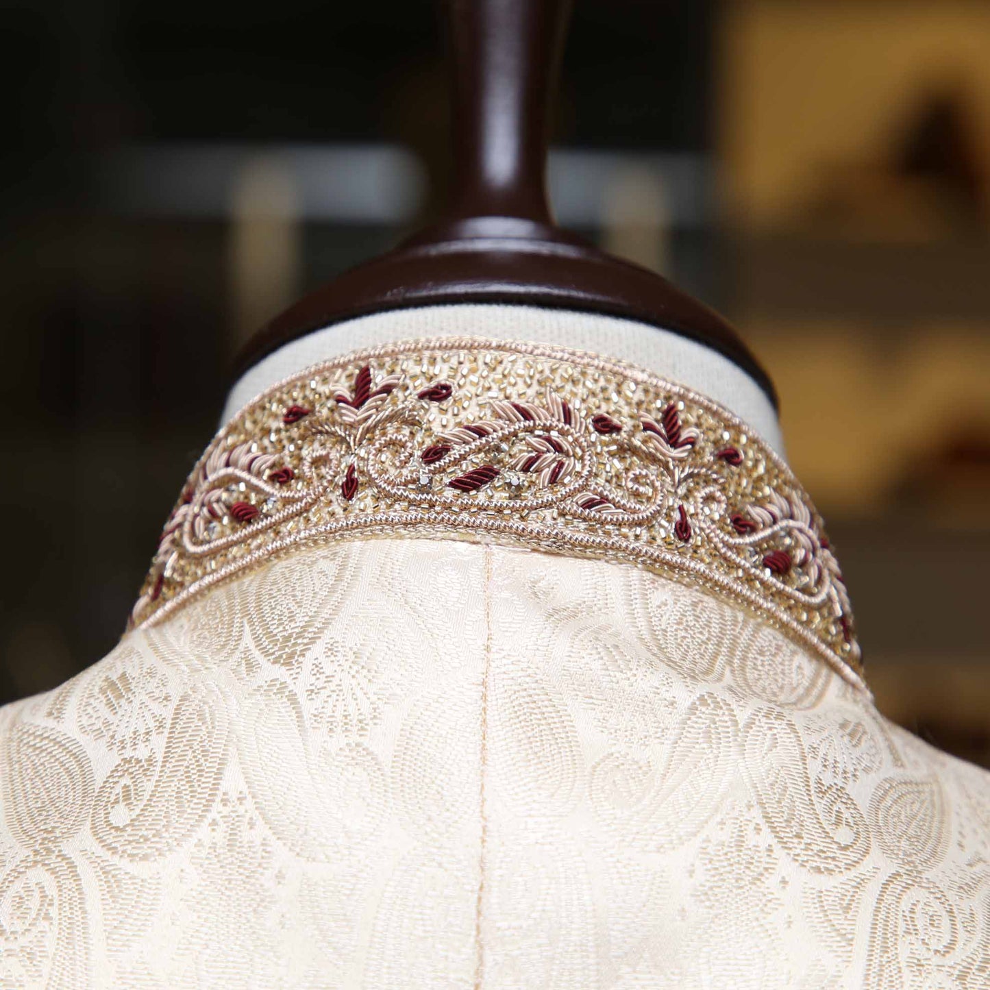 Customized designer Waistcoat for groom, waistcoat for groom with micro embellished ban