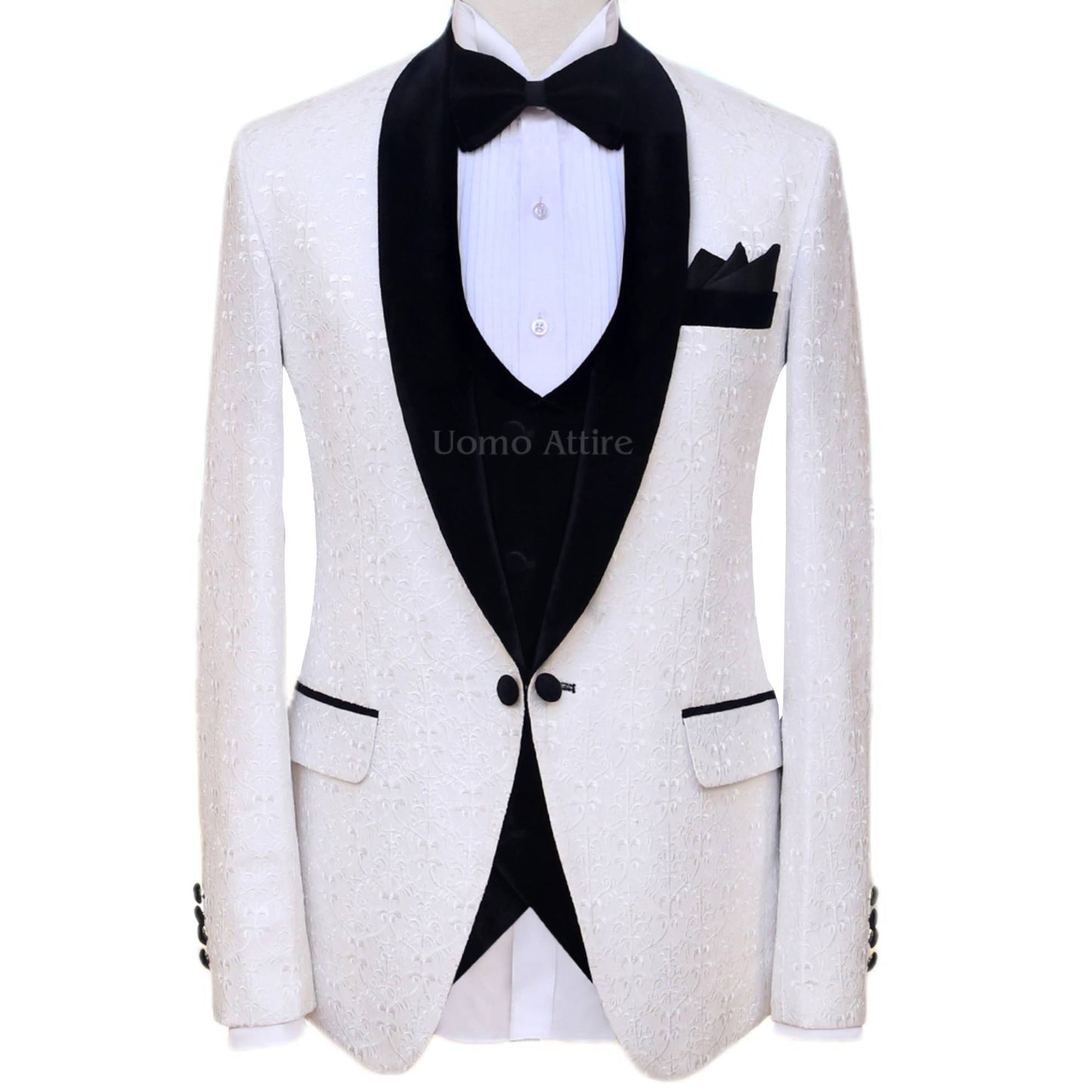 Italian slim fit mens tuxedo 3 piece suit