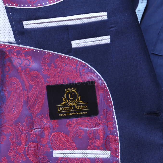 Mens suit shop's midnight blue 3 piece suit -  blue suits for men