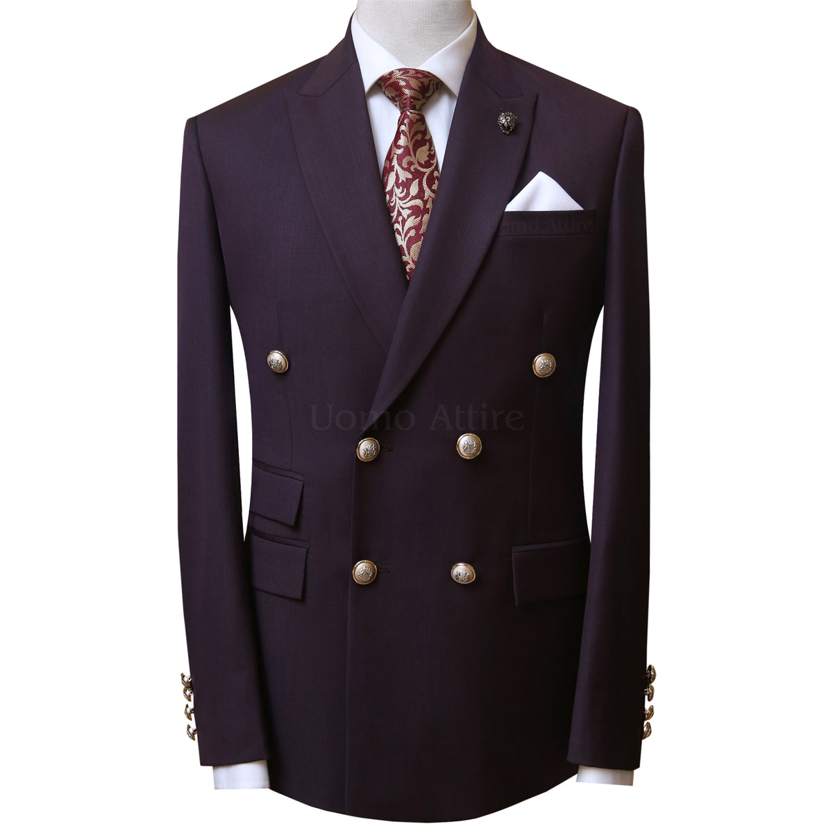 Bespoke double breasted 2 piece suit Uomo Attire