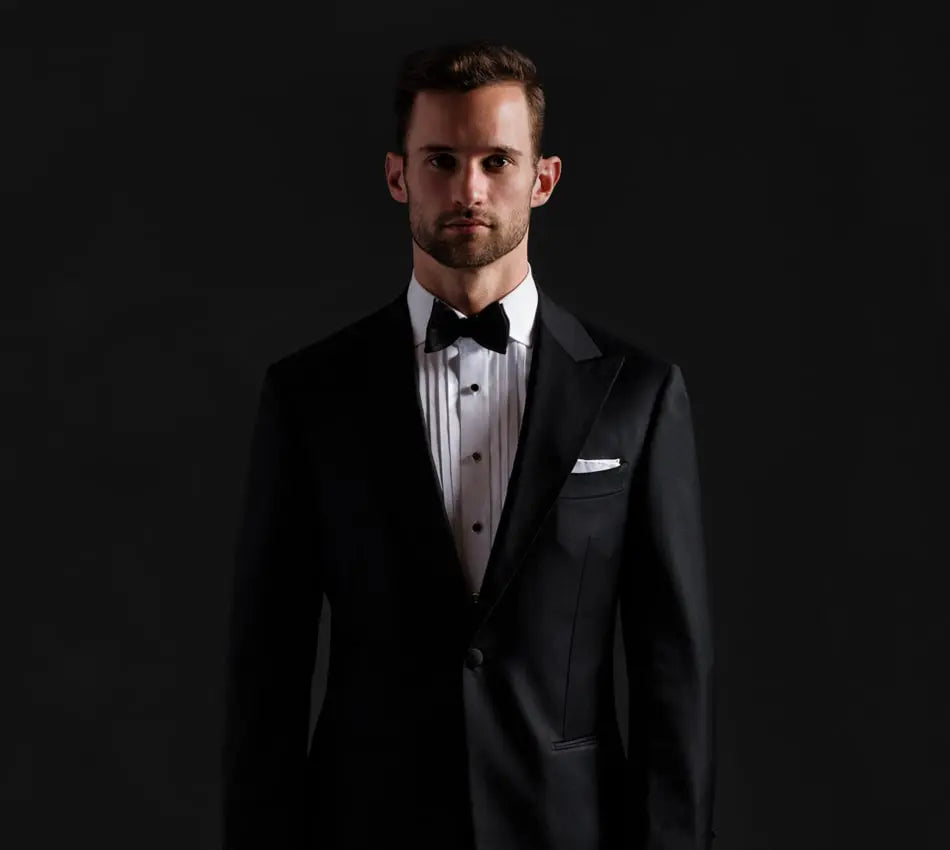 shirt with black tuxedo