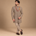 Luxury Ethnic Sherwani for Men with Naqshi and Kora Craftsmanship