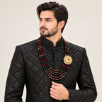 Black Hand Embroidered Sherwani for Men | Embellished Ethnic Wear