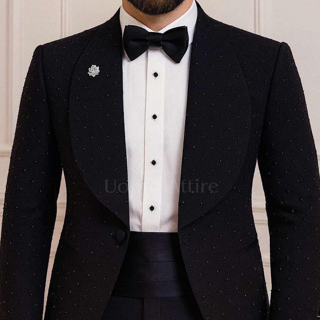 Men's Luxury Black 2-Piece Tuxedo Suit