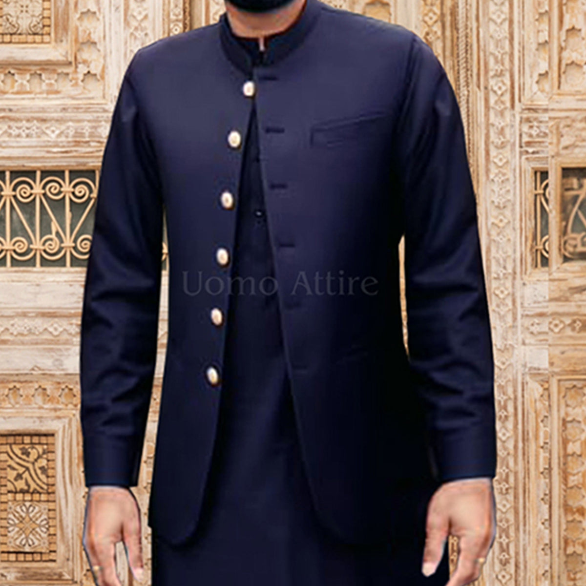 Luxury Black Waistcoat for Groom & Formal Wear