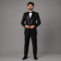 black 3 piece tuxedo