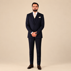 Our Valued Client Wear Men's Luxury Navy Blue 3-Piece Suit