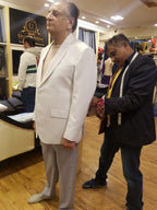 White 2-Piece Suit for Men Worn By Owner of Rafi Group Mr. Imtiaz Rafi