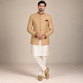 Manteau prince doré à ornements jamawar 