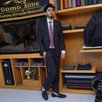Black Pinstripe Suit Mens – Luxury Slim Fit Groom & Formal Wear