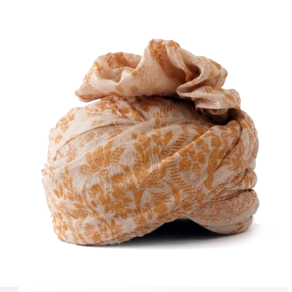 
                  
                    Self-Printed Cotton Net Turban for Men in Beige
                  
                