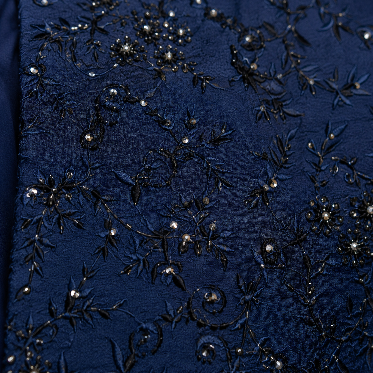 
                  
                    Navy Blue Prince Coat for men in Multicolor Hand Embellished
                  
                