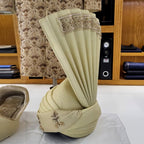 Men's Luxury Cream Embroidered Sherwani with Matching Kurta Pajama