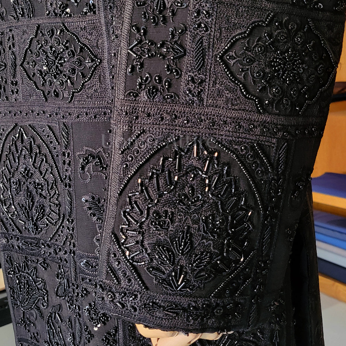 Men's Luxury Black Heavy Embellished Sherwani