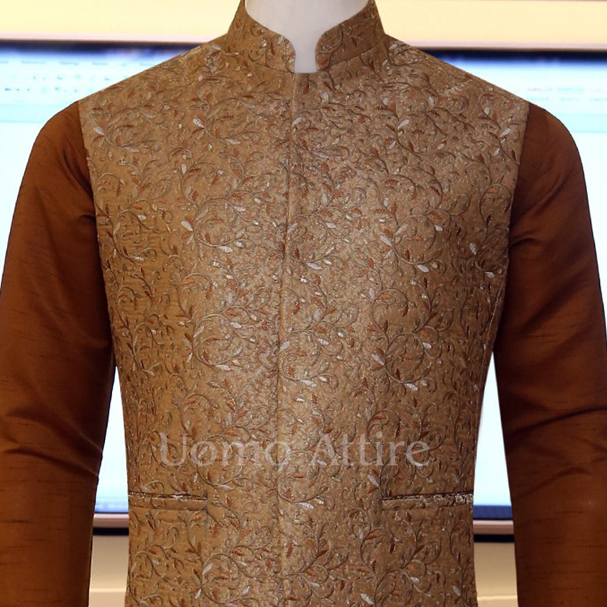 Gilet personnalisé slim brodé 