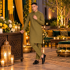 Luxurious Raw Silk Kurta and Pajama for Groom